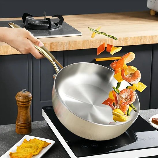 Poele inox